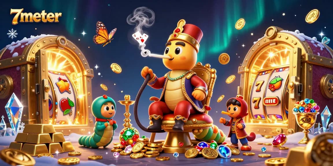 Bet on 7meter with vibrant slot games featuring treasures and captivating characters.