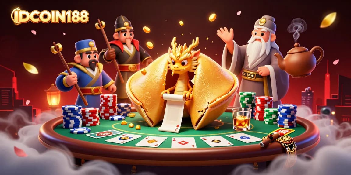 Experience thrilling gameplay on IDCOIN188 with colorful poker setups and dynamic characters.