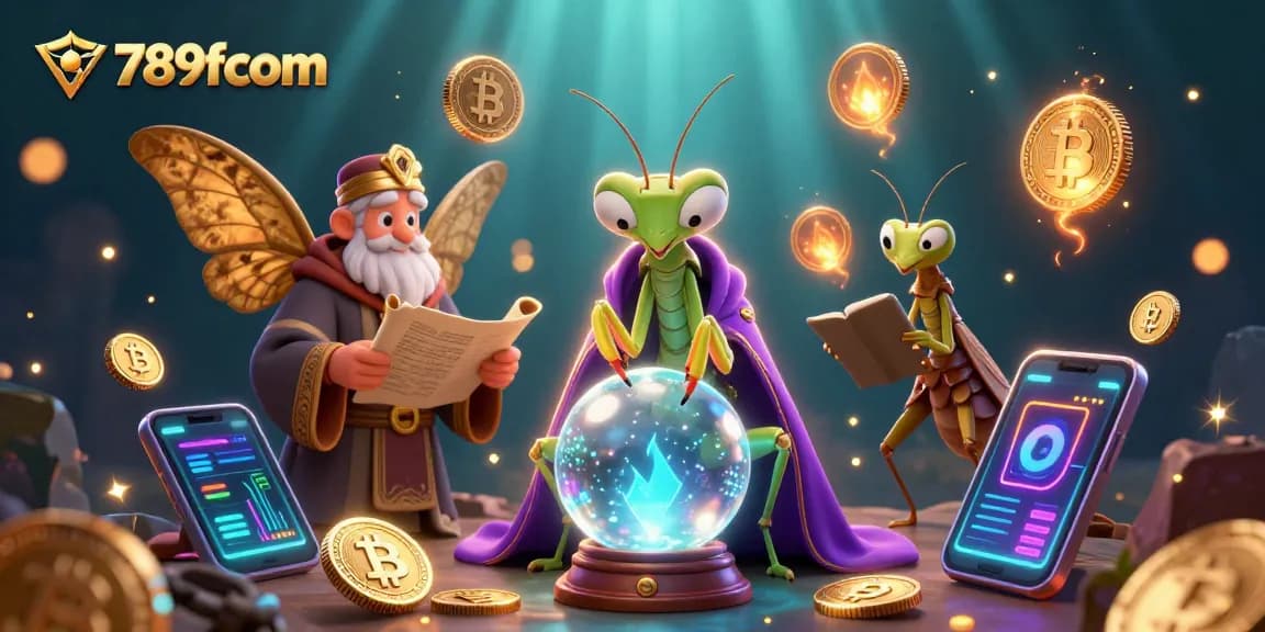 Engage in thrilling games at 789fcom with vibrant crypto elements and a magical atmosphere.