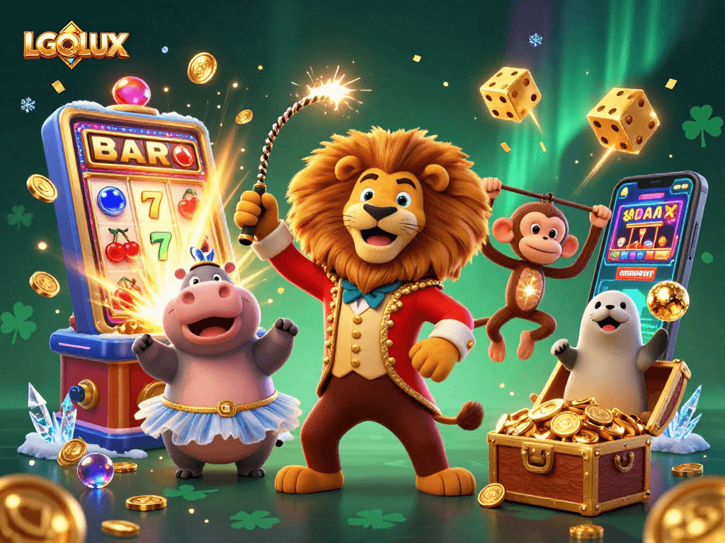 Experience thrilling wins at LGOLUX with vibrant 3D casino characters and exploding jackpots!