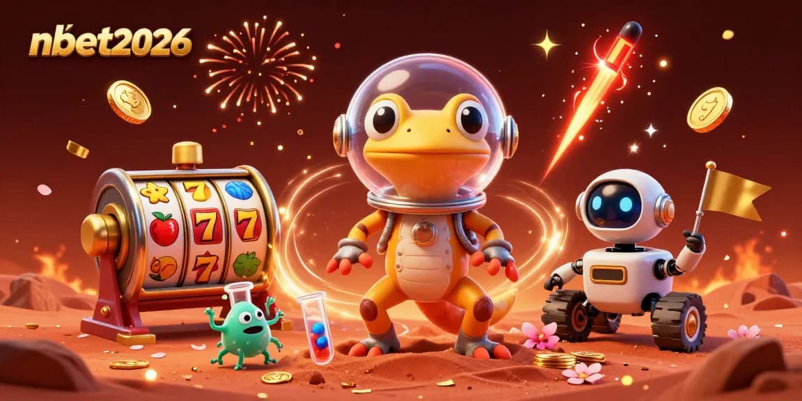 Engage with nbet2026 at a vibrant Martian casino with lively game elements.