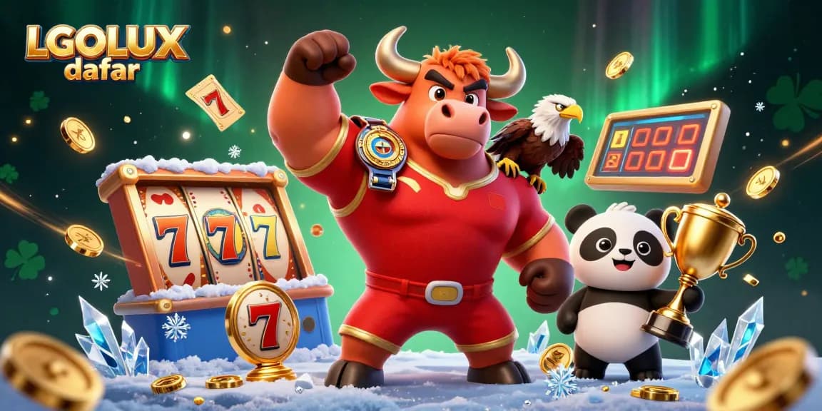 Maximize your wins with LGOLUX daftar, featuring dynamic casino elements and colorful characters.