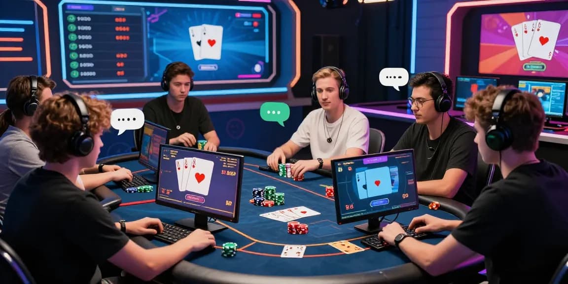 Engaging online poker tournament scene at Situs Poker Uang Asli Dewapoker with diverse players competing intensely.