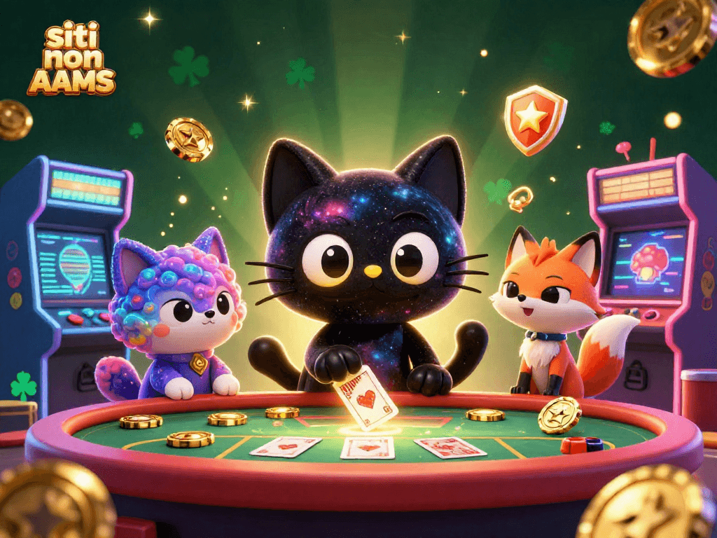 Gioca su siti non AAMS con gatti cosmici attrattivi e giochi arcade scintillanti.
