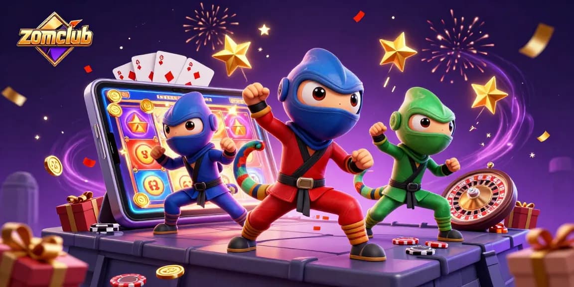 Zomclub players enjoy thrilling slot games with vibrant visuals and dynamic casino action.