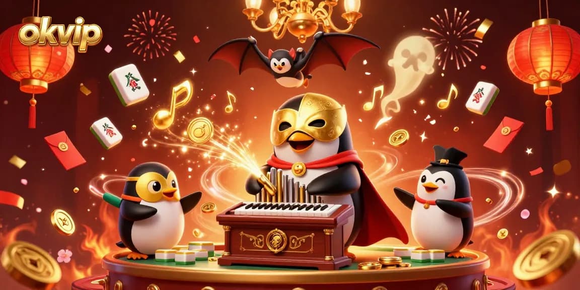 Experience thrilling gameplay at okvip with a vibrant casino scene featuring fun characters and action.