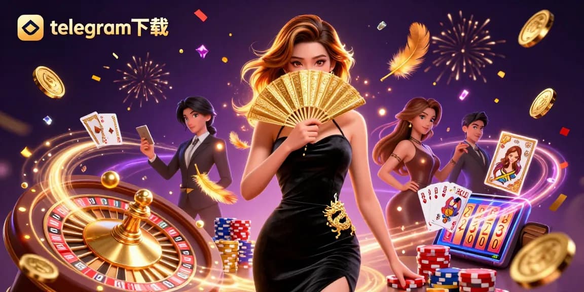 在充满活力的赌场场景中，利用telegram下载无缝赢取奖池，场景中充满动态游戏元素。