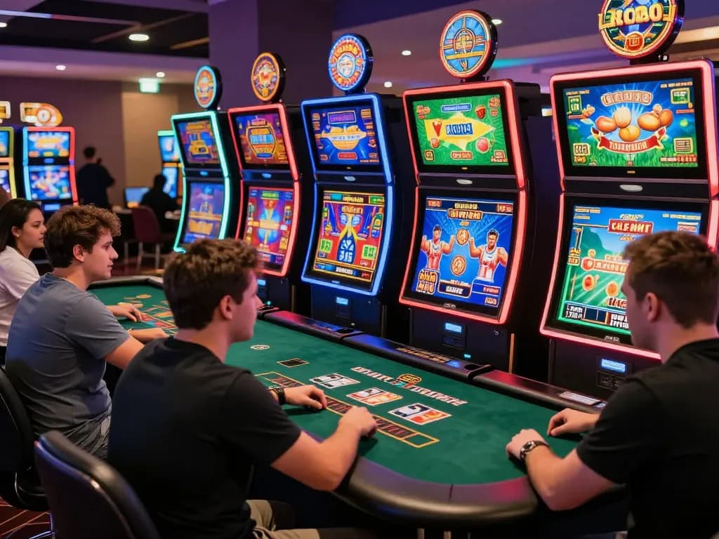 Experience the excitement of RR88's gaming platform with diverse live betting options and vibrant slot machines.