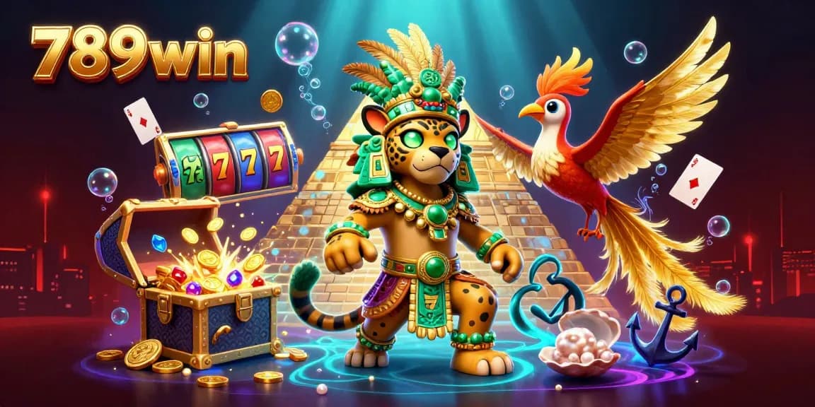 Experience thrilling wins with 789win in this fantasy casino adventure featuring Mayan characters and casino elements.