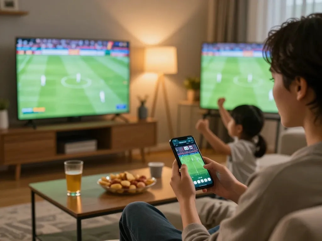Betting excitement at home as users engage with kèo bóng đá ngày mai through a smartphone app