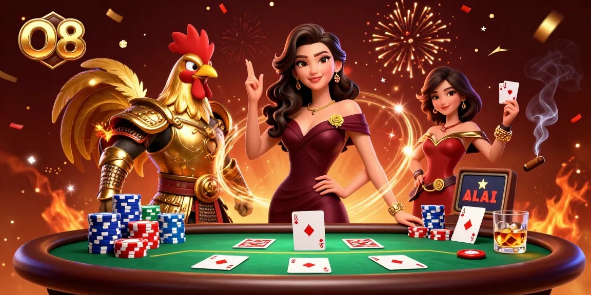 Play exciting games at O8 casino with vibrant visuals and 3D captivating characters.