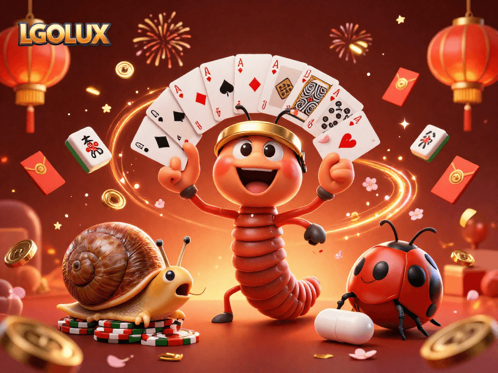 Experience the lively world of LGOLUX casino with vibrant characters and magical elements.