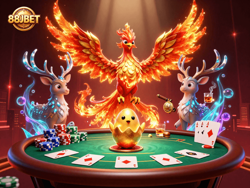 Engage in exciting gameplay at 88JBET with stunning visuals of poker action and mythical characters.