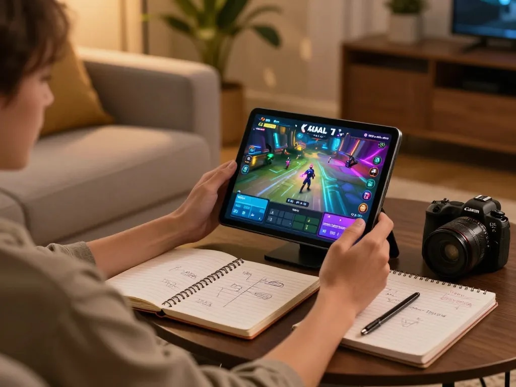 KADAL 778 interactive gameplay on a tablet, highlighting engaging home gaming experience.