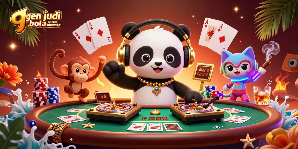 Experience thrilling gaming with agen judi bola resmi indonesia in a vibrant, immersive scene.