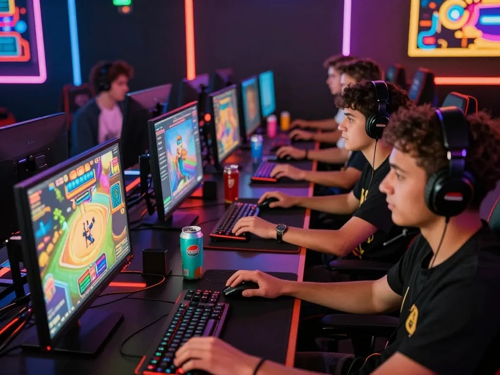 Diverse players enjoying an exciting ligasedayu online gaming tournament with vibrant graphics and immersive atmosphere.