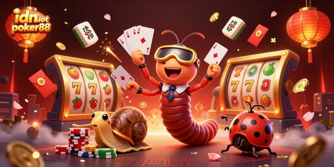 Experience thrilling gameplay with idn slot poker88, dynamic characters, and vibrant casino elements.