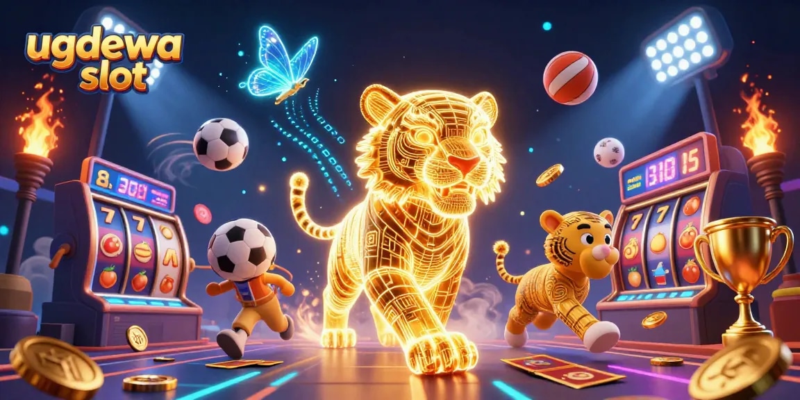 Engage with the thrilling ugdewa slot experience featuring vibrant characters and dynamic casino elements.