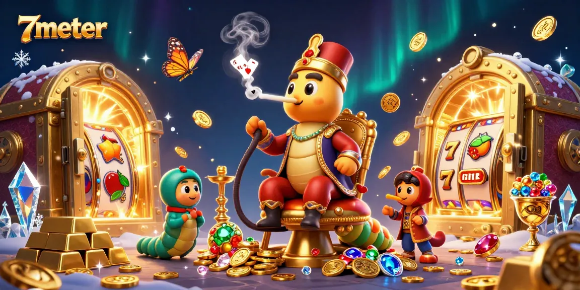Bet on 7meter with vibrant slot games featuring treasures and captivating characters.