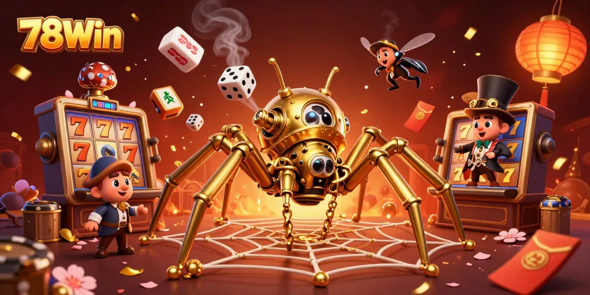 Catching lucky dice in the web of 78Win's immersive casino atmosphere.