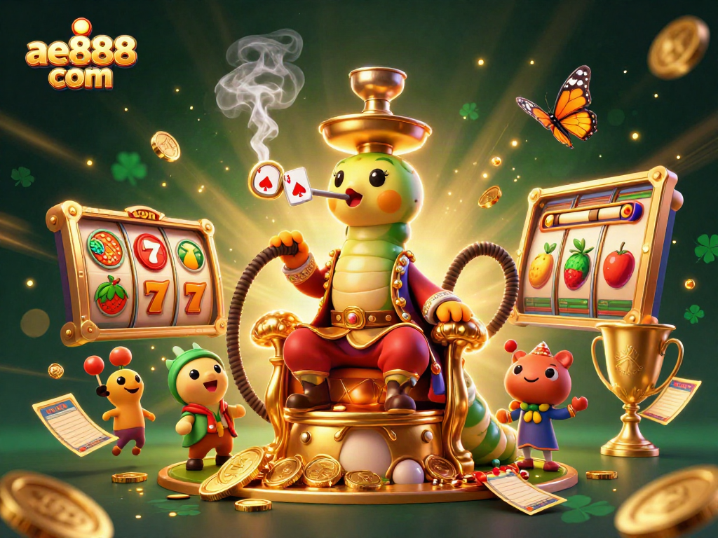 Experience thrilling gameplay at ae888 com with vibrant 3D illustrations of casino elements and characters.