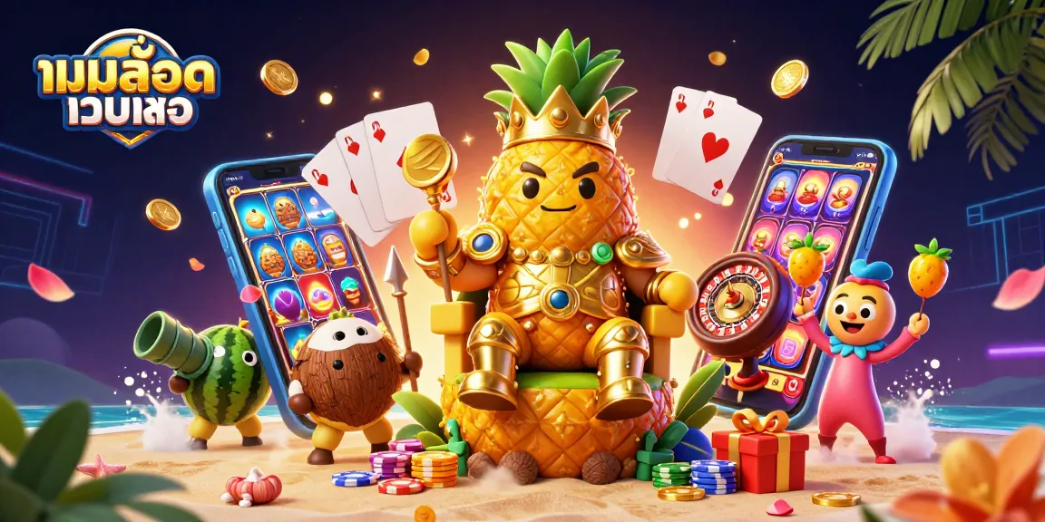 สัมผัสโลกแห่งเกมสล็อตเว็บตรง ด้วยการแสดงสดของกษัตริย์สับปะรดทองคำ