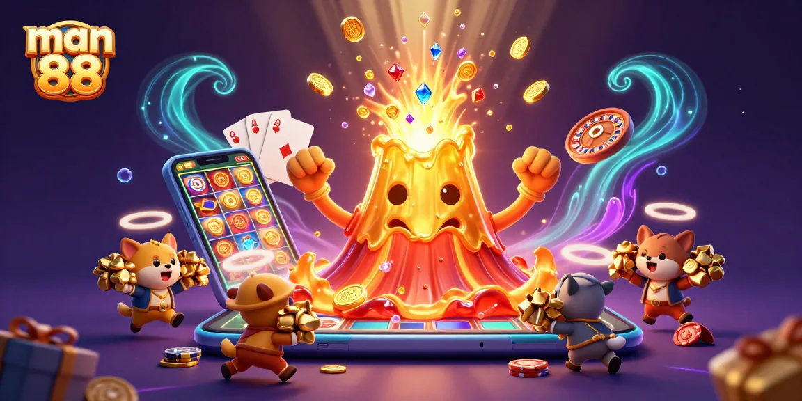 Spin exciting slot games at man 88 as gold coins erupt and treasures abound.