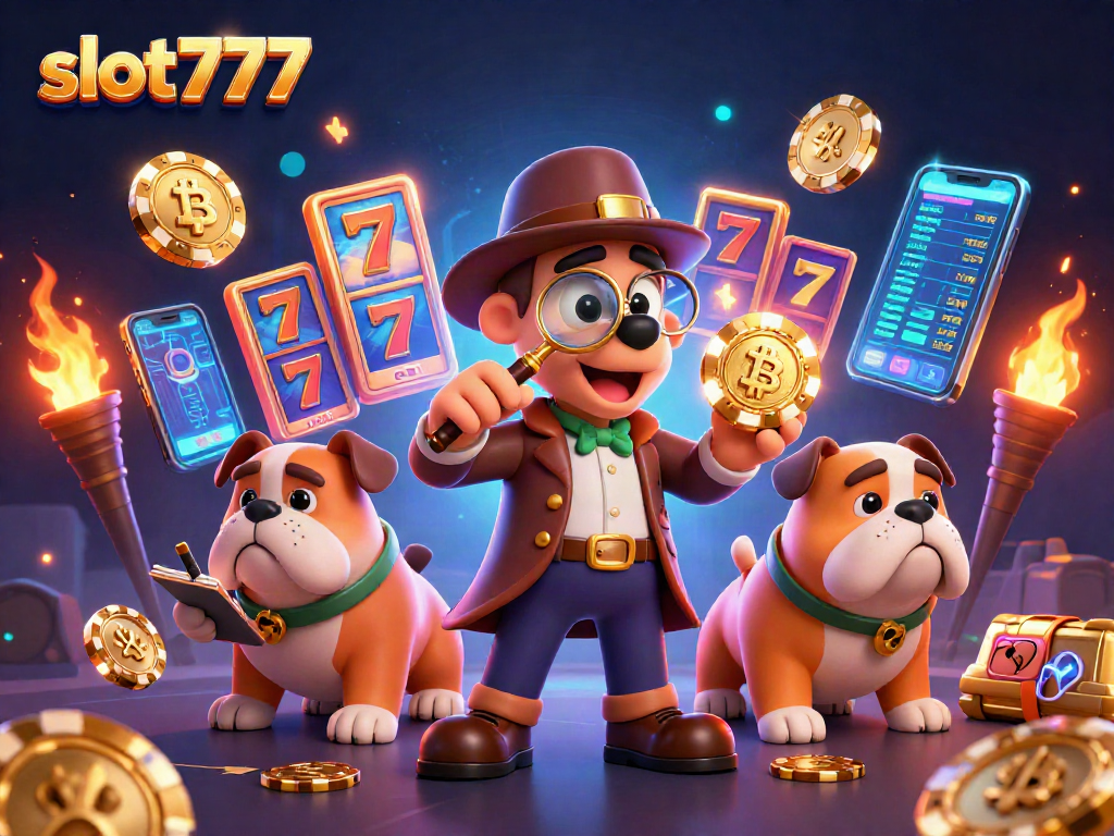 Menangkan jackpot slot777 dengan ilustrasi mendebarkan dari berbagai elemen kasino digital.
