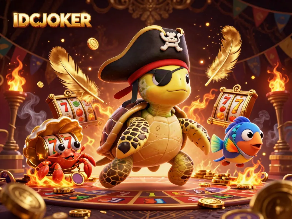 Win big with IDCJOKER while experiencing thrilling slot adventures in a vibrant casino scene.