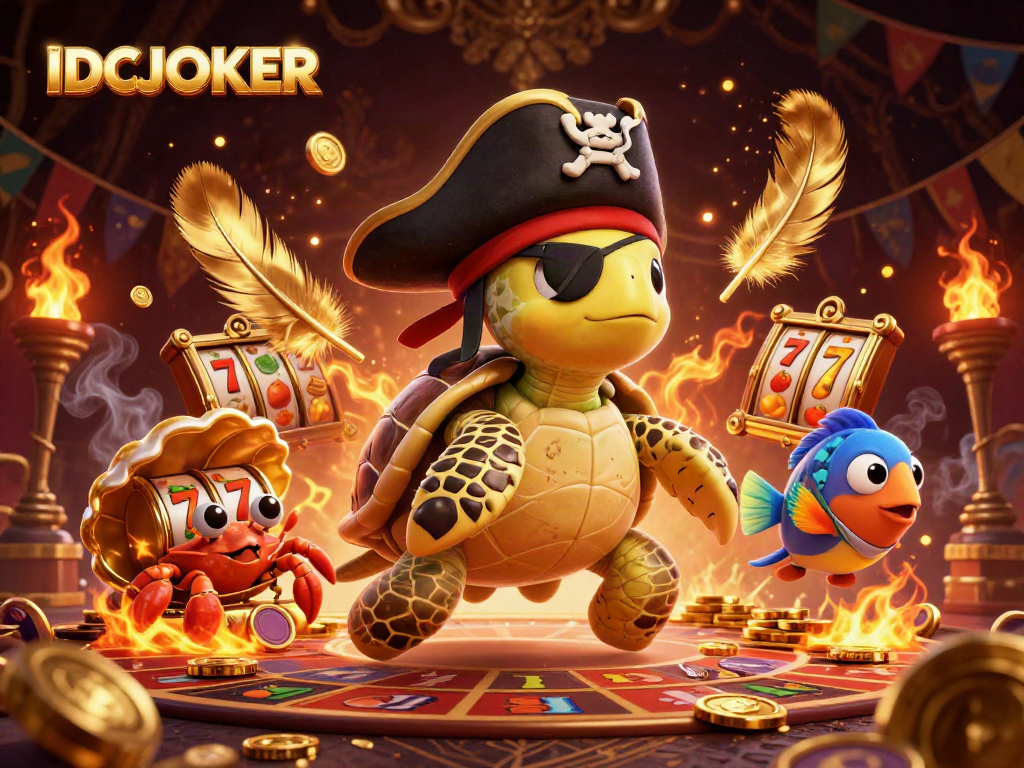 Win big with IDCJOKER while experiencing thrilling slot adventures in a vibrant casino scene.