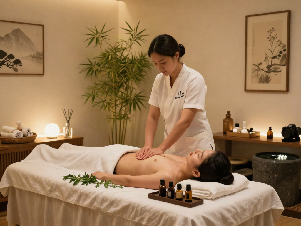Experience 용인출장마사지 in a serene spa setting with a skilled therapist and calming atmosphere.