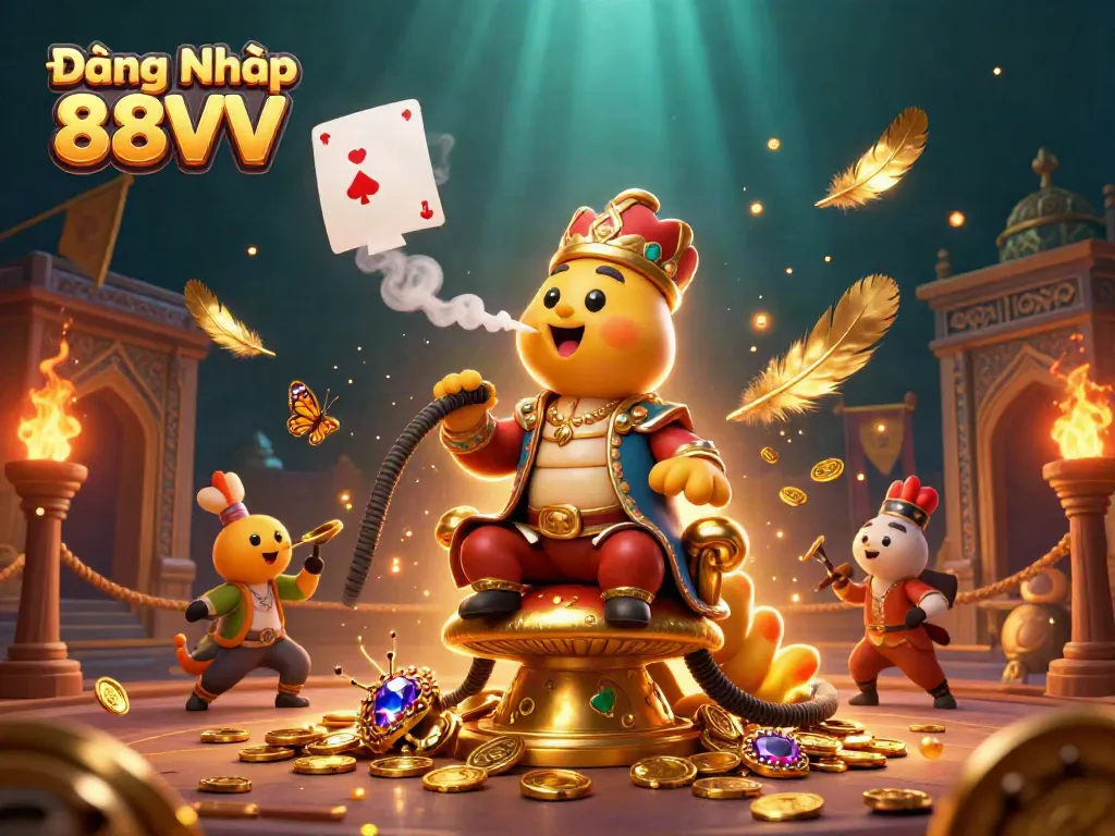 Play thrilling games and enjoy vibrant action in Đăng Nhập 88VV carnival scene filled with wealth and excitement.