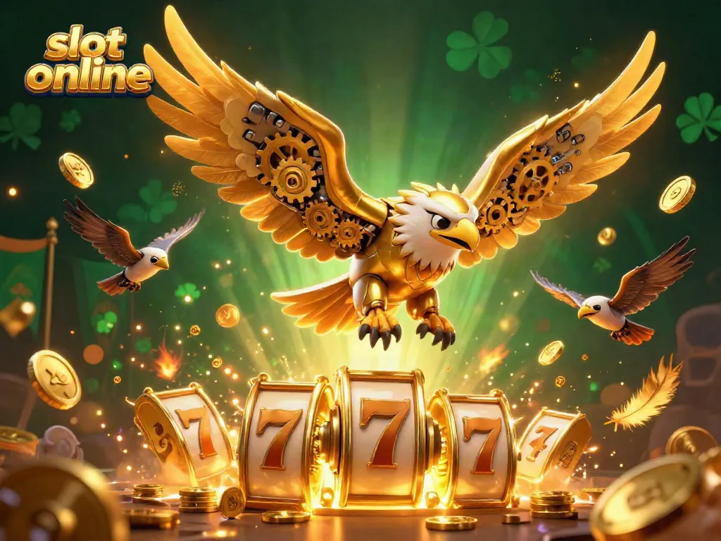 Engage with slot online action as elegant golden creatures dive through vibrant casino visuals.