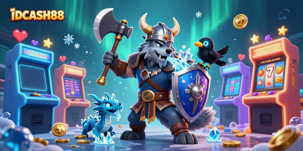 Engage with IDCASH88's thrilling slots experience featuring dynamic characters and vibrant game elements.