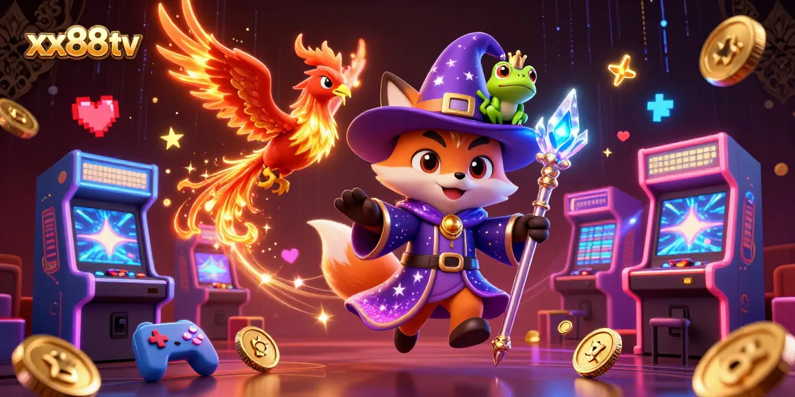 Experience excitement with xx88 tv's magical gaming scene full of vibrant casino elements.