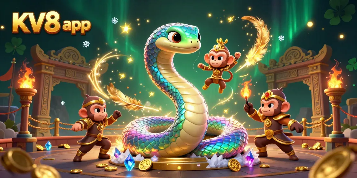 Win big with immersive gaming at KV8 app, featuring vibrant casino scenes and dynamic visuals.