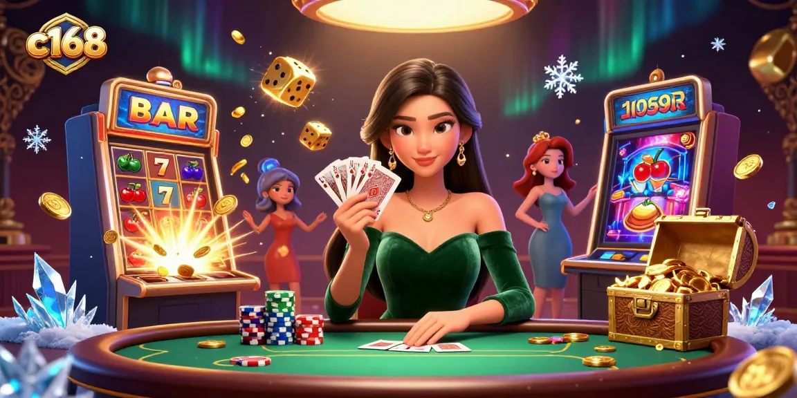 Engage with the exciting world of c168 casino games, showcasing a strategic poker scene and dynamic gameplay elements.