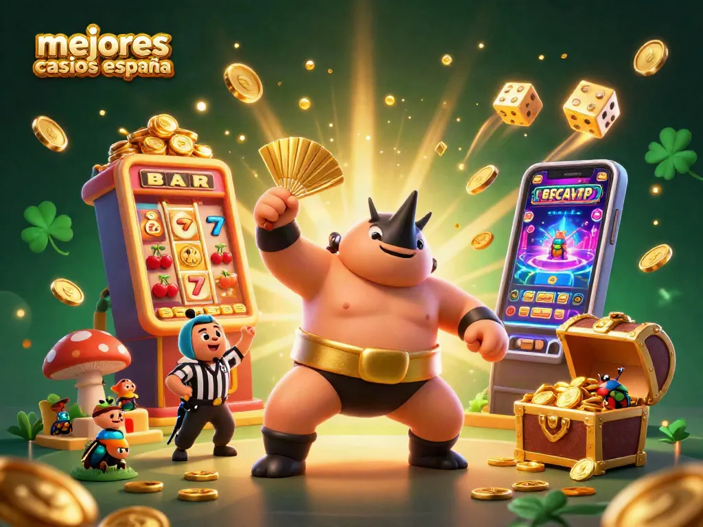 Descubre los mejores casinos online España con un vibrante escenario lleno de acción y detalles de juegos.