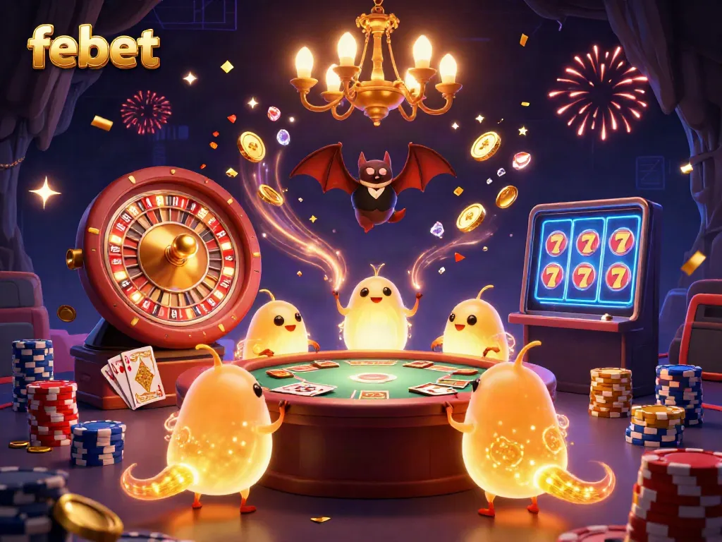 Experience thrilling gameplay at febet's cave casino featuring glowworms and a bat dealer.