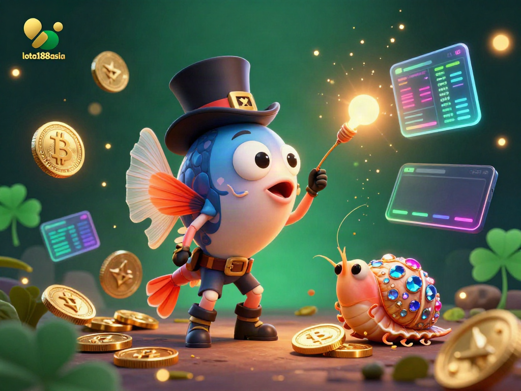 Engaging 3D representation of loto188asia showcasing a lively casino theme with vibrant characters and elements.