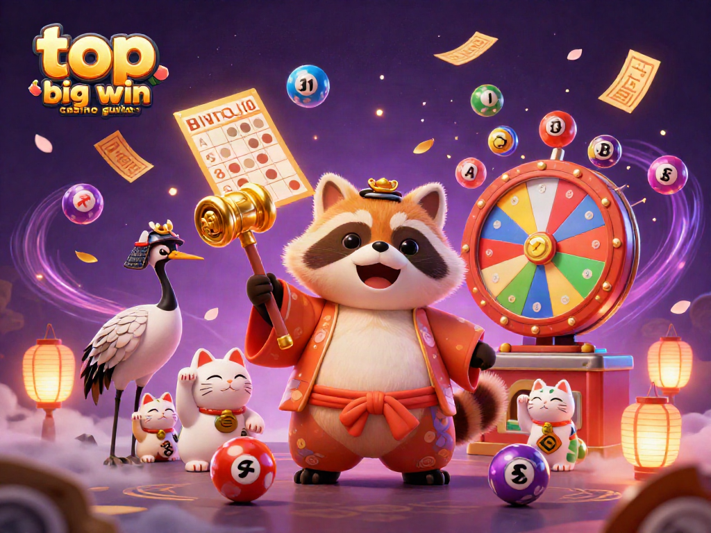 Join the fun at the top big win casino guide with characters celebrating big wins amid vibrant gaming elements!