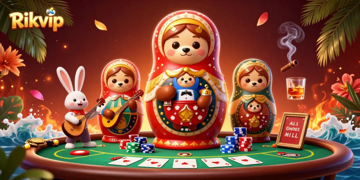Engage with the exciting Rikvip casino game featuring vibrant characters and dynamic poker elements.