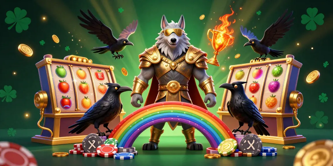 Experience the thrill of ku88 with vibrant slot reels and legendary characters in a dazzling casino scene.