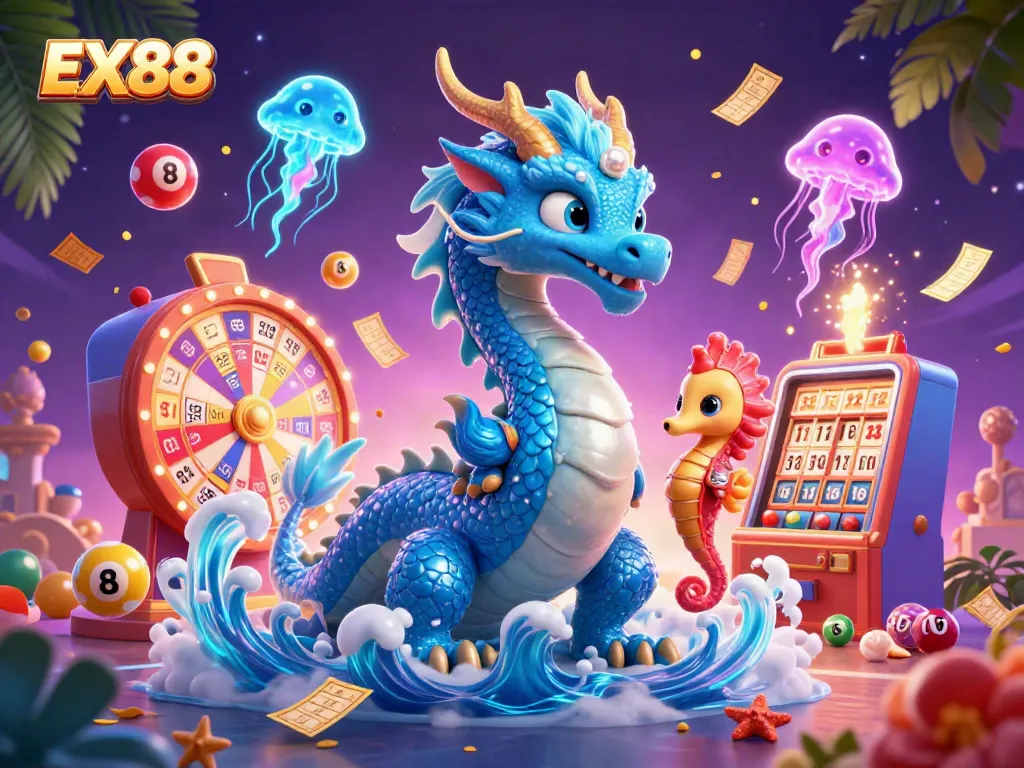 Experience thrilling gameplay with EX88's vibrant casino action featuring colorful elements and dynamic characters.
