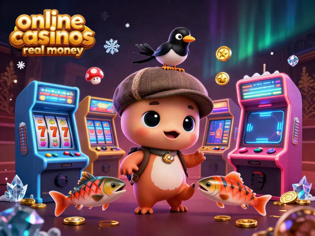 Engage with online casinos real money through a whimsical 3D scene of Nessie and friends amidst rich gaming elements.