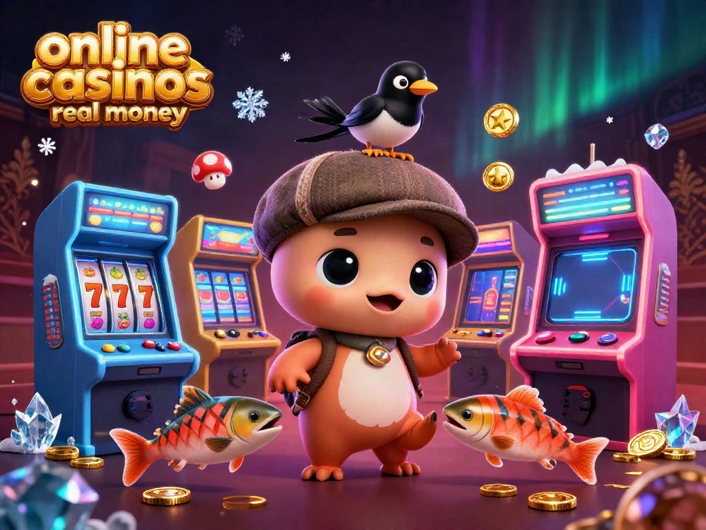 Engage with online casinos real money through a whimsical 3D scene of Nessie and friends amidst rich gaming elements.