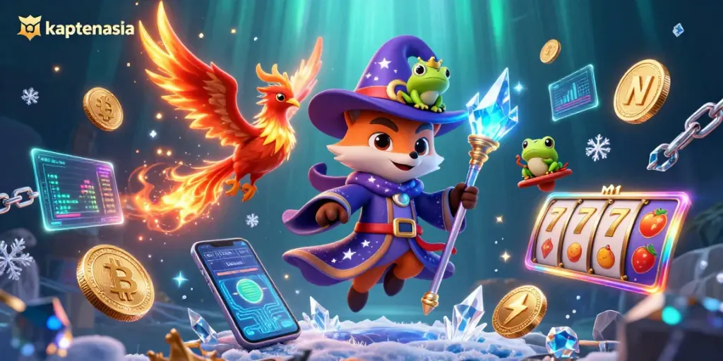 Engage in thrilling gaming at kaptenasia's vibrant online casino with enchanting visuals and dynamic elements.