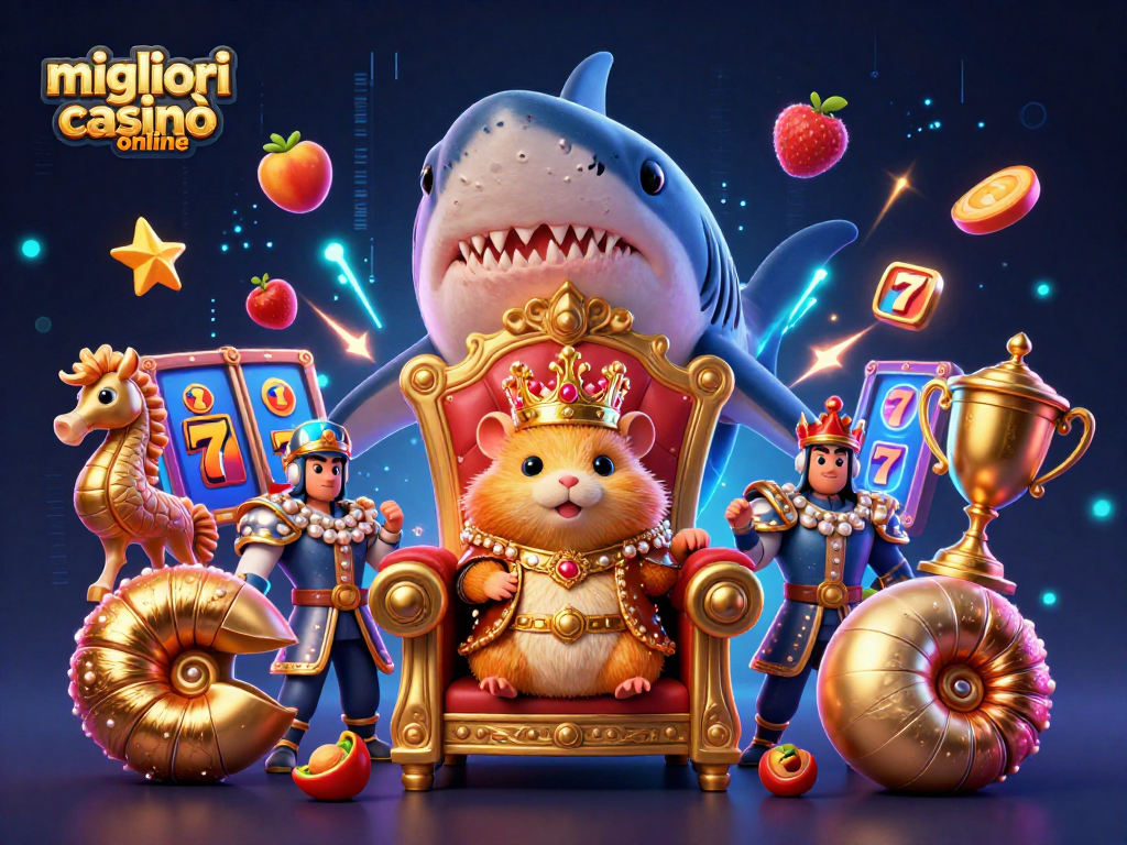 I migliori casinò online offrono esperienze entusiasmanti con slot avvincenti e un re criceto dorato sul suo trono di denti di squalo.