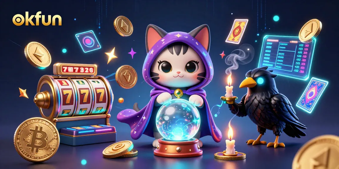 Bet big with okfun's exhilarating casino offerings featuring vibrant 3D elements.