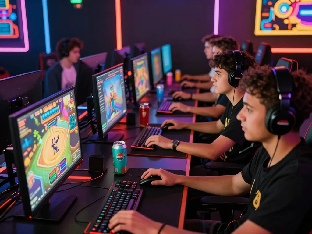 Diverse players enjoying an exciting ligasedayu online gaming tournament with vibrant graphics and immersive atmosphere.